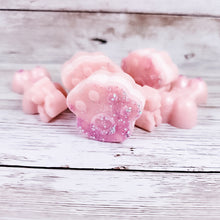 Load image into Gallery viewer, Pet Safe Soy wax melts (tarts) which smell like delicious raspberries and cream.