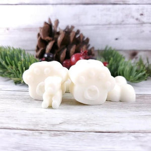 Pet Safe Soy wax melts (tarts) made with lavender and a sprinkle of patchouli essential oils.